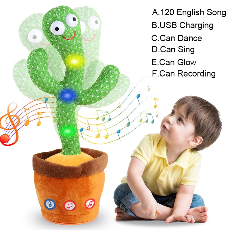 Dancing Talking Cactus Toys - Singing, Mimicking & Recording for Kids
