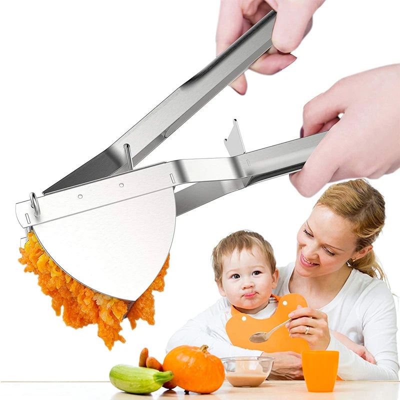 Potato Ricer Stainless Steel Potato Masher Heavy Duty Potato Ricer Masher For Baby Food Fruit Vegetable Juicer KC0154