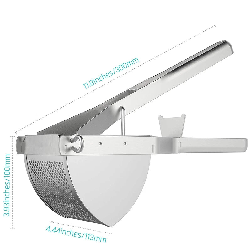Potato Ricer Stainless Steel Potato Masher Heavy Duty Potato Ricer Masher For Baby Food Fruit Vegetable Juicer KC0154