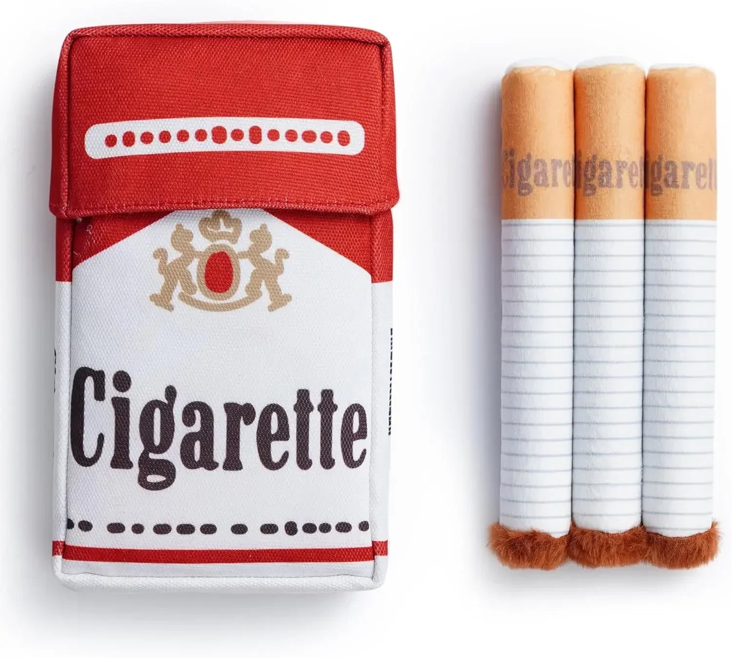 Funny Interactive Plush Dog Toys Creative Cigarette Design Giggling Chewing Toy for Dogs Perfect Pet Gift for Playtime