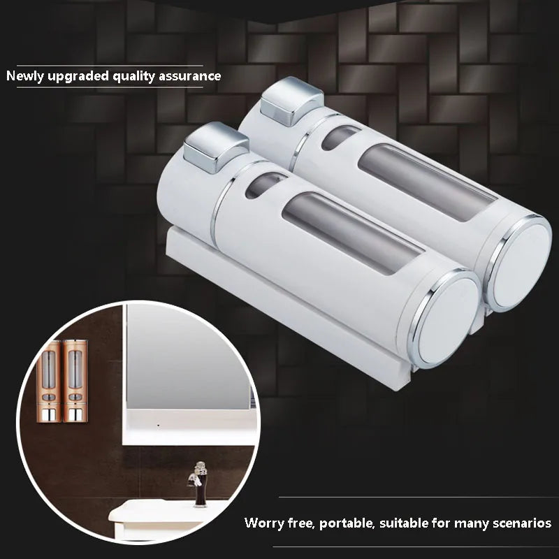Liquid Soap Dispenser Wall Mount Shower Bath Shampoo Dispenser Bathroom Accessories Single/double 400Ml