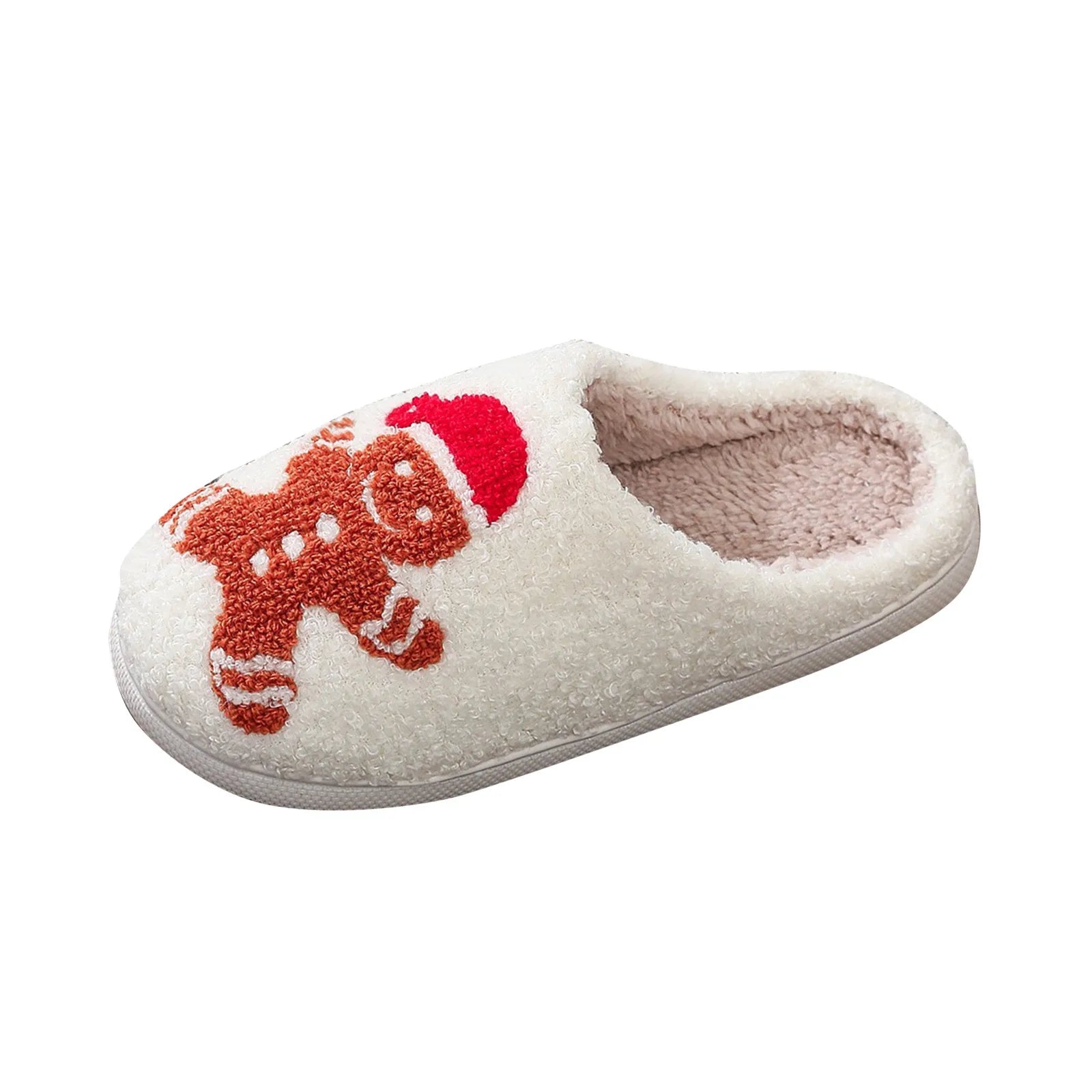 Christmas Slippers For Women Men, Soft Plush Fuzzy Winter Holiday Slippers