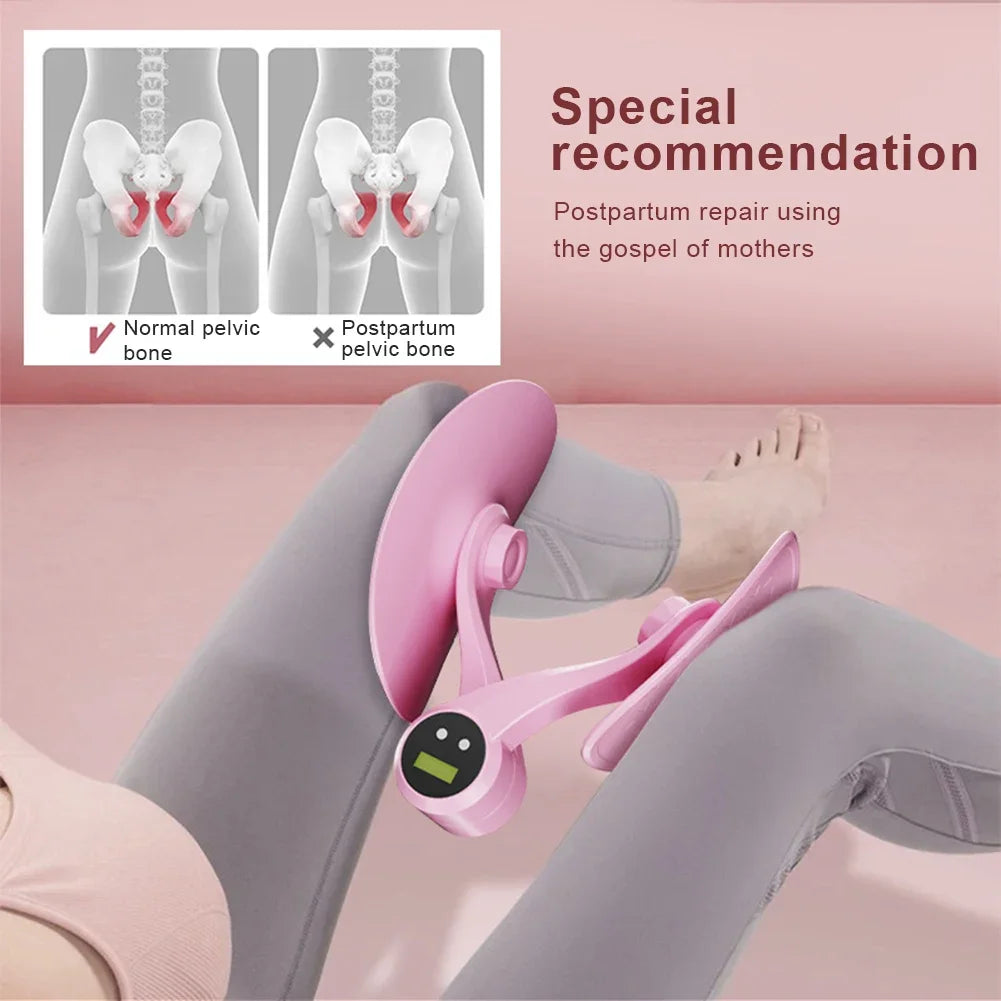 Pelvic Floor Muscle Trainer with Counter – Adjustable Thigh Master for Leg & Glute Training