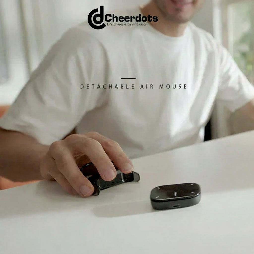 Cheerdots 2 Detachable Air Mouse Wireless Laser AI Recording ChatGPT
