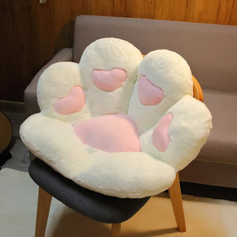 Soft Seat Cushion, Floor Pillow Cat Paw Shape, Office Chair Cushion
