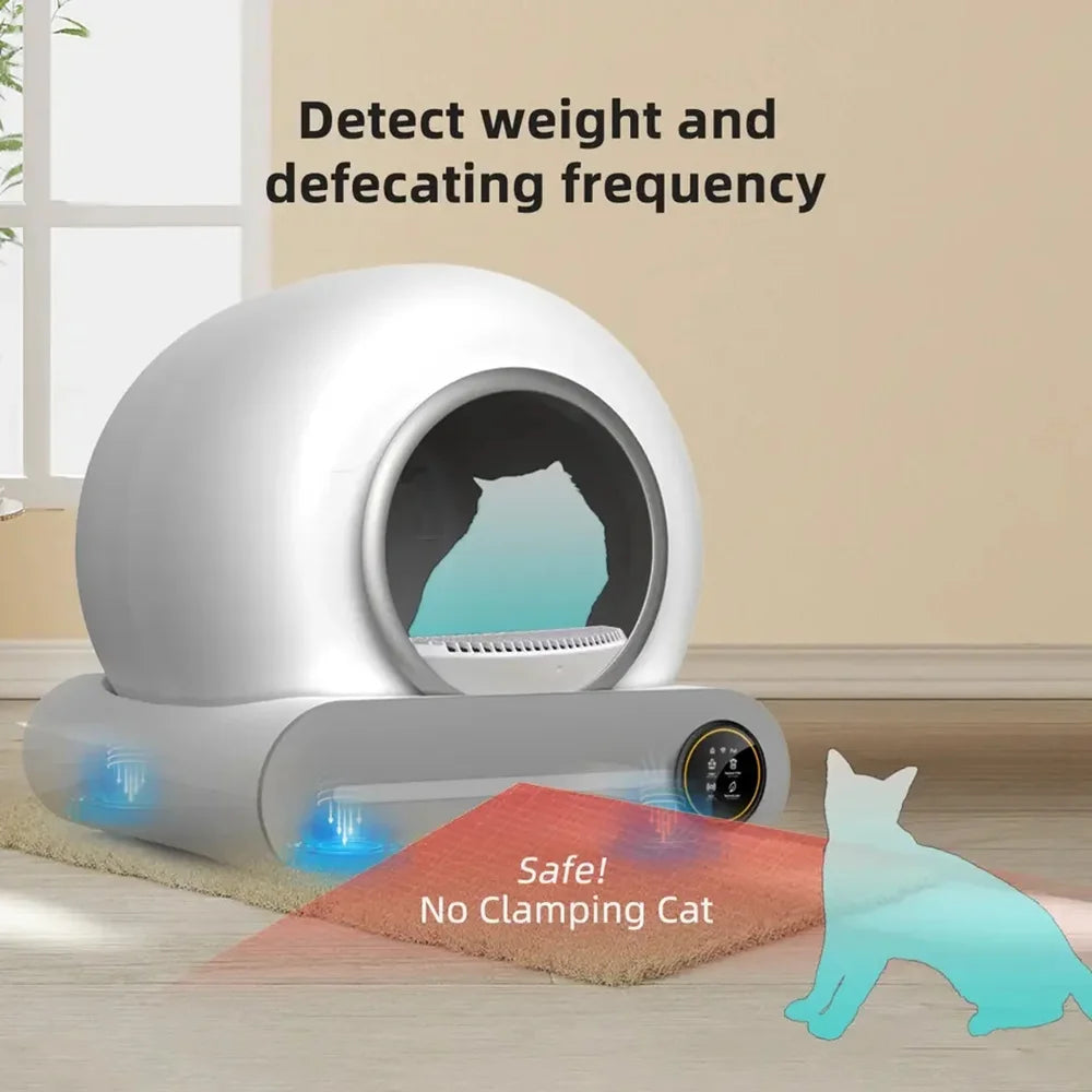 Automatic Smart Cat Litter Box Self-Cleaning | Fully Enclosed Cat Litter Box Pet Toilet