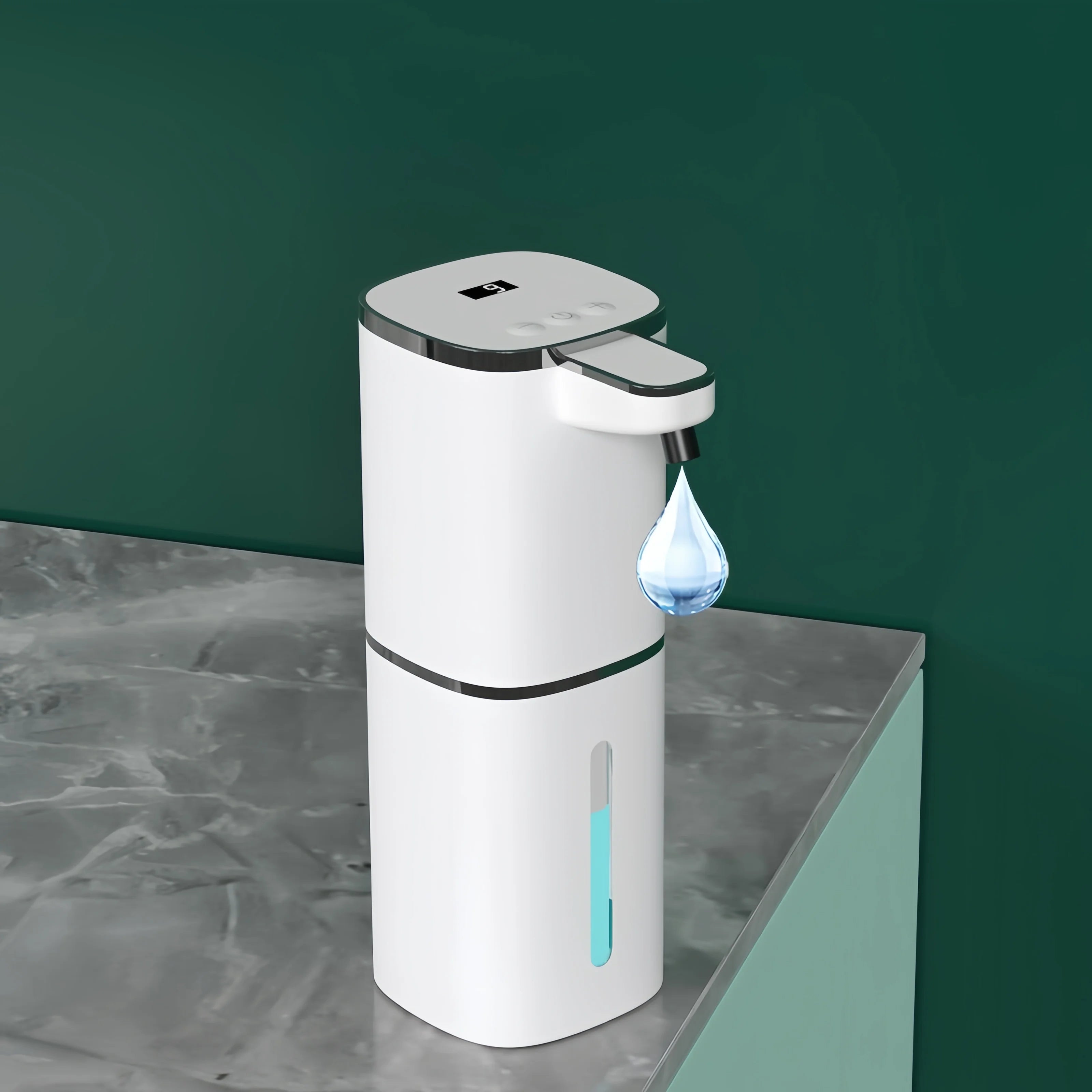 Automatic Soap Dispenser Touchless Dispensers USB Rechargeable 9-Level Adjustable Volume Control Wall Mount for Kitchen Bathroom