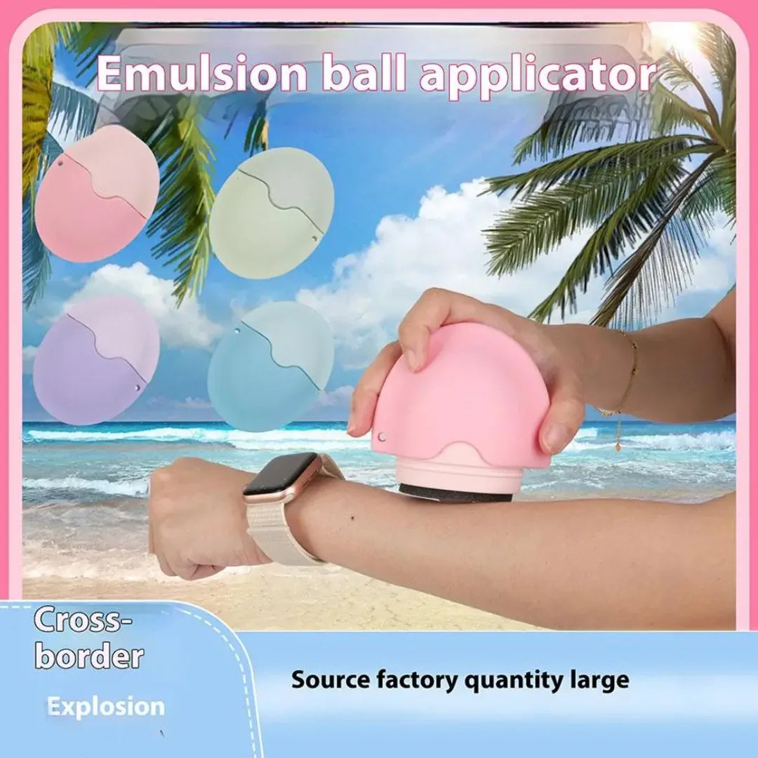 NEW Suncream Applicator Silicone Lotion Applicator Refillable Roll On Sponge Applicator for Kids Adults Empty Refillable Bottles