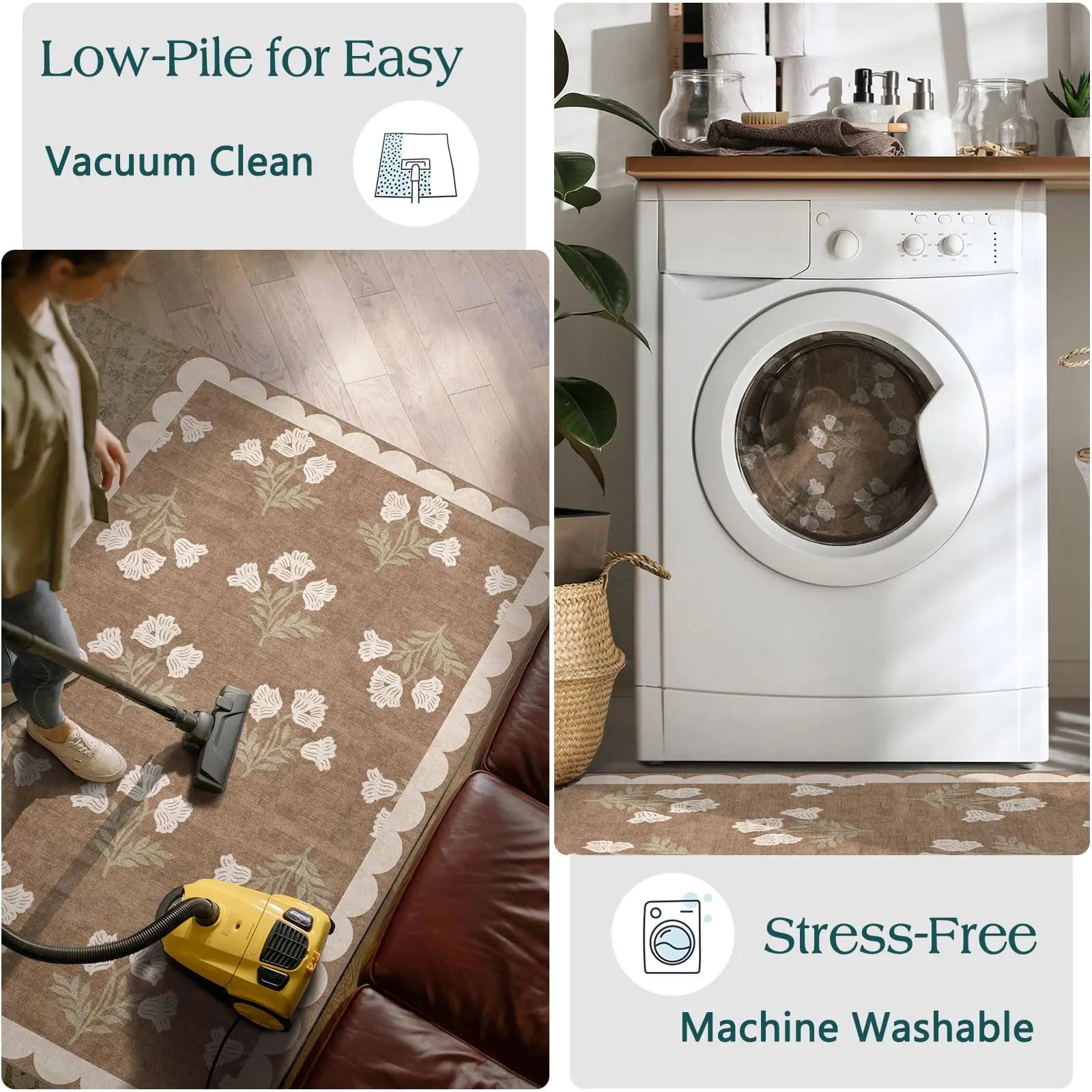 Washable Indoor Outdoor Mats for Front Door Non-Slip Porch Rug Sage Green Vintage Farmhouse Throw Rugs for Living Room Bedroom Entryway Kitchen Office Porch Decor