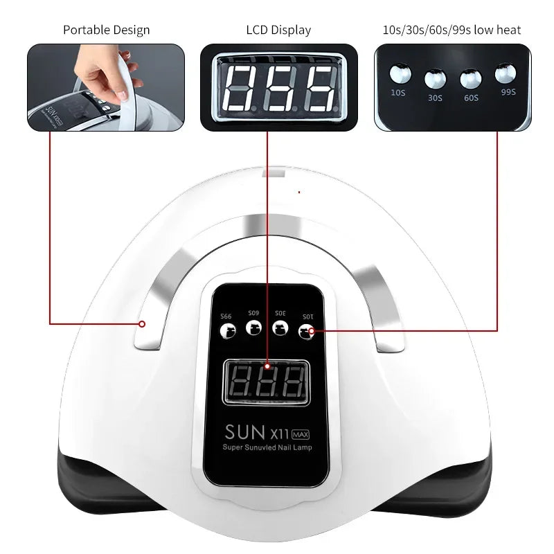 Professional Nail Drying Lamp Manicure Gel Polish, Auto Sensor UV LED