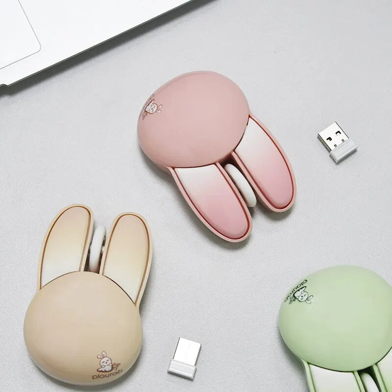 MOFII Wireless Silent Mouse, Cute Rabbit Design, 2.4 GHz USB Mini Receiver Optical Mouse for Laptop, PC, Computer, Notebook