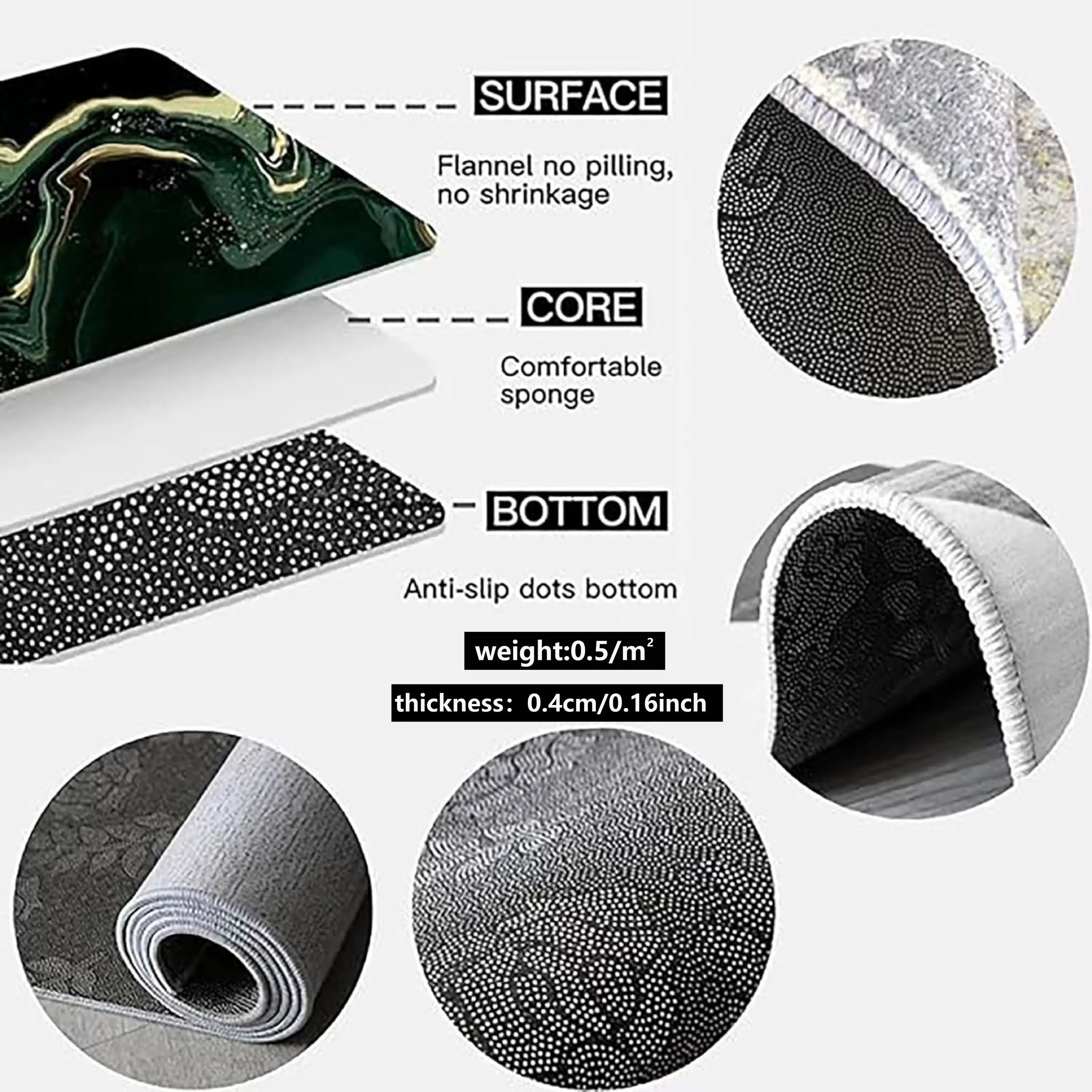 Halloween Fall Door Mat | Ghost Dogs Pumpkin Non-Slip Outdoor Front Porch Rug