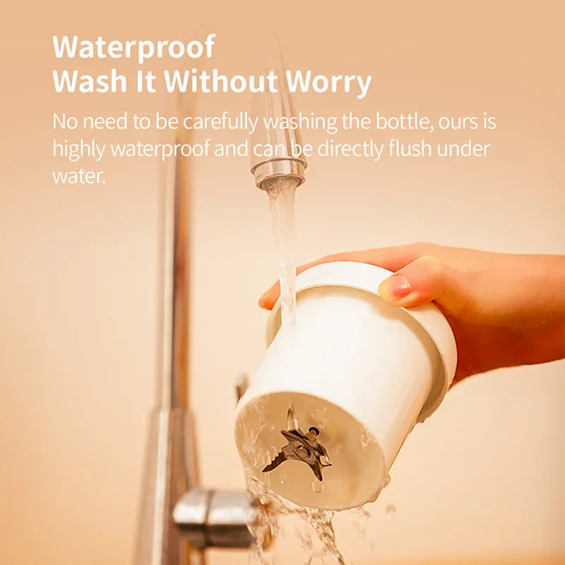 500ml Portable Blender Wireless Fruit Mixers USB juicer Fresh Juice Bottle Blender Plus 6 Blades Food Milkshake Ice Crush Cup