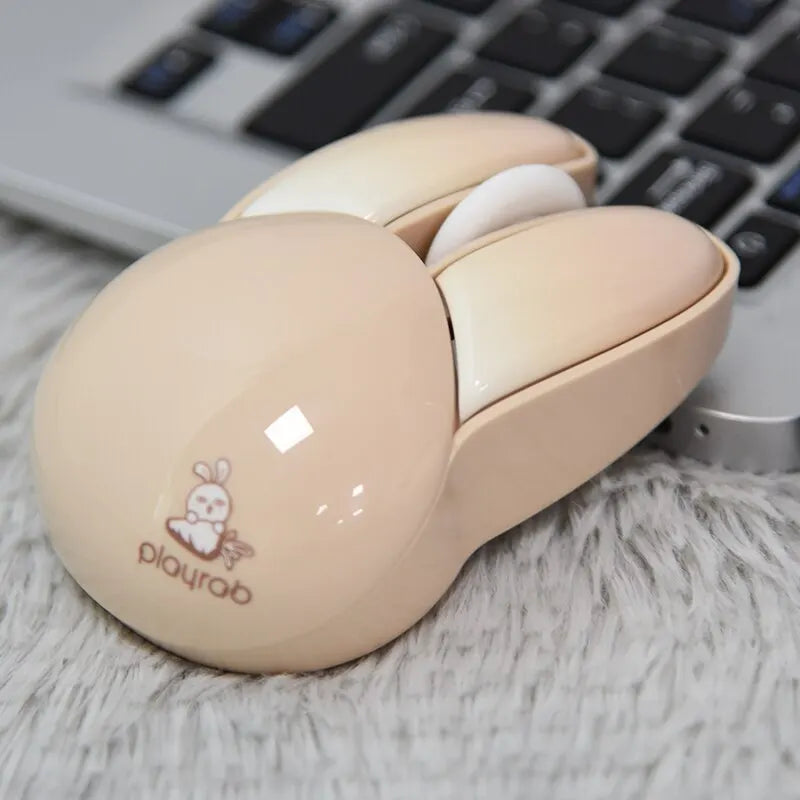 MOFII Wireless Silent Mouse, Cute Rabbit Design, 2.4 GHz USB Mini Receiver Optical Mouse for Laptop, PC, Computer, Notebook