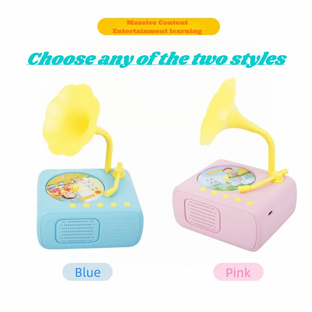 Portable Retro Phonograph Toy for Toddlers, Gifts for Boys Girls