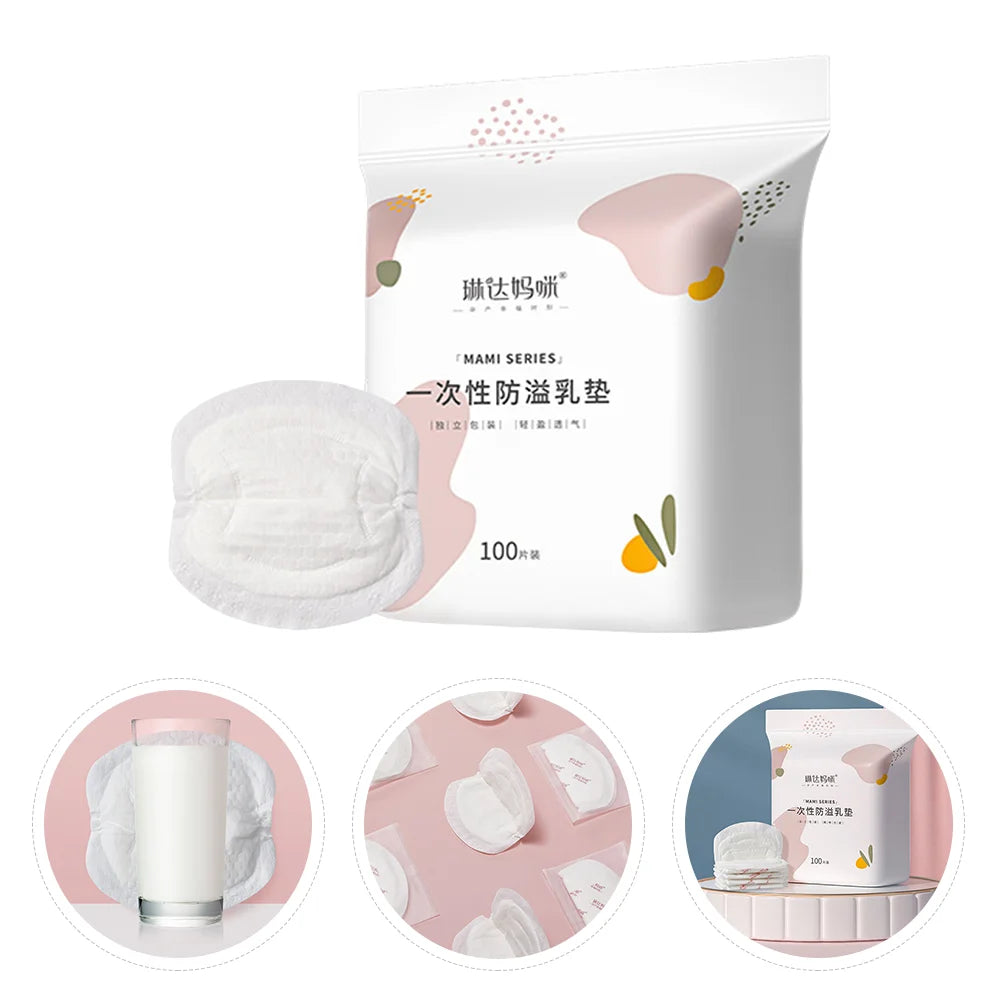 100pcs Disposable Breastfeeding Breast Pads Breathable Breast Nursing Pads
