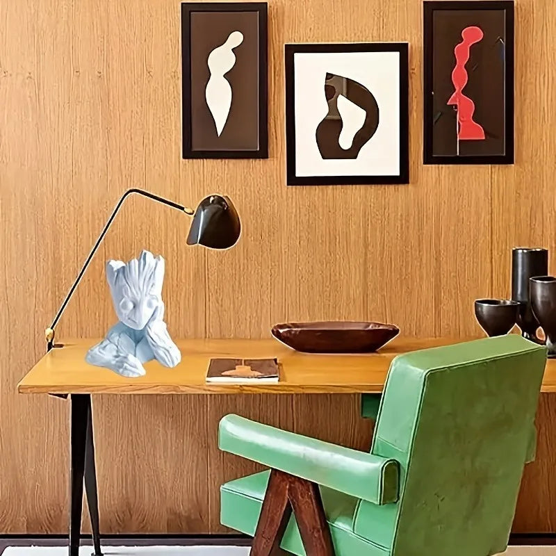 Large 3D Epoxy Resin Tree Man Candle Making Silicone Mold - Ideal for Aromatherapy, Soap, Wax, and Clay Craft Making