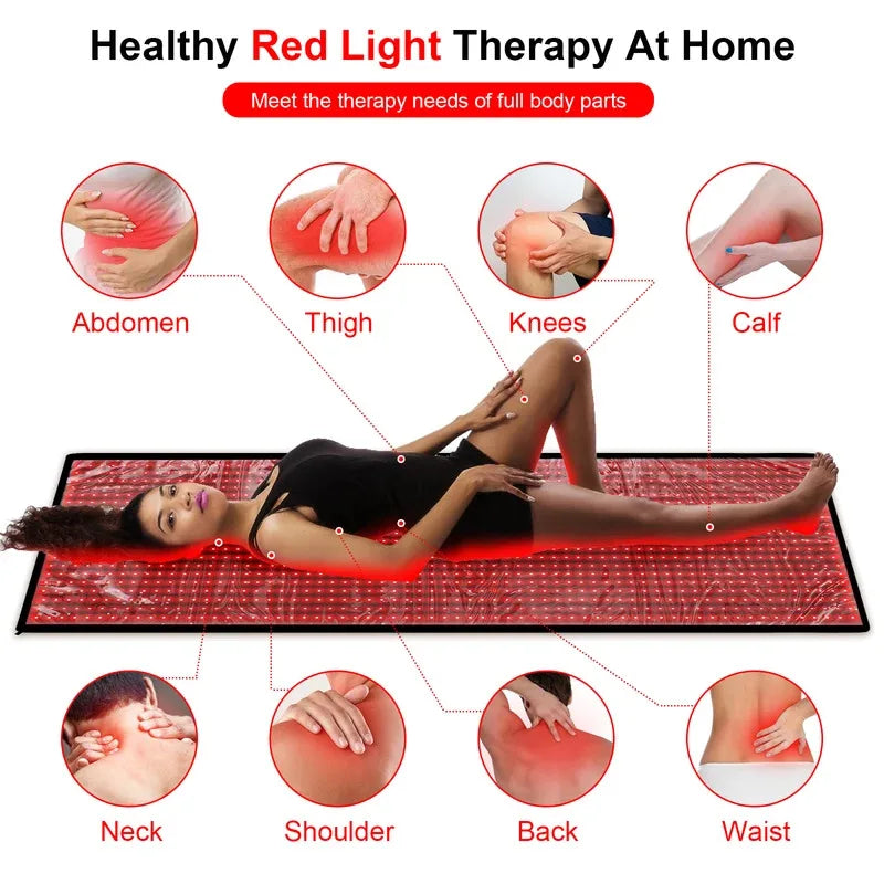 1280-LED Red Light Therapy Mat | Near Infrared Full Body LED Mat for Home Relaxation