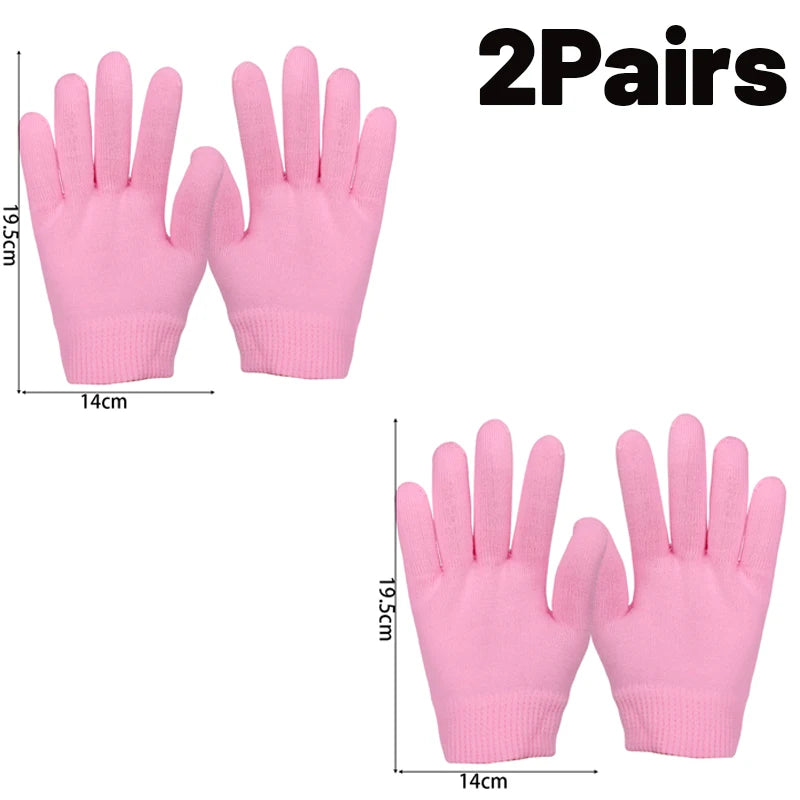 Reusable Silicone Moisturizing Mask Socks Exfoliating Anti Crack Protective Gloves Dry Dead Skin Remover Tools Hand Foot Care