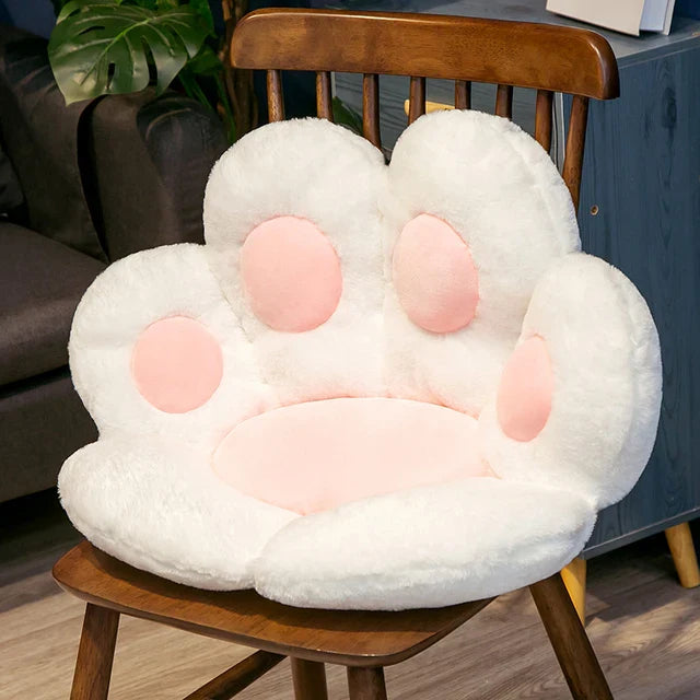 Soft Seat Cushion, Floor Pillow Cat Paw Shape, Office Chair Cushion
