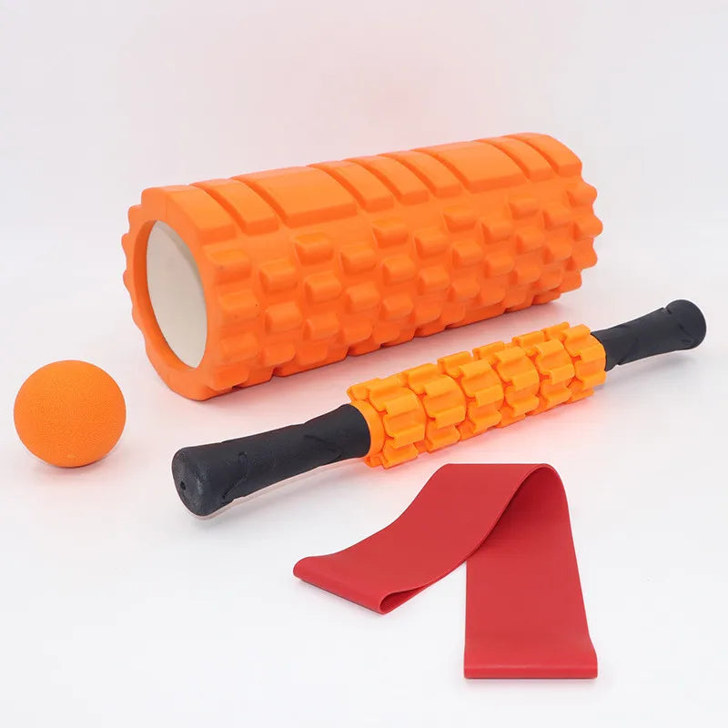 5 in 1 Foam Roller Set for Deep Tissue Muscle Massage fascia ball set hollow foam shaft Yoga shaft combination