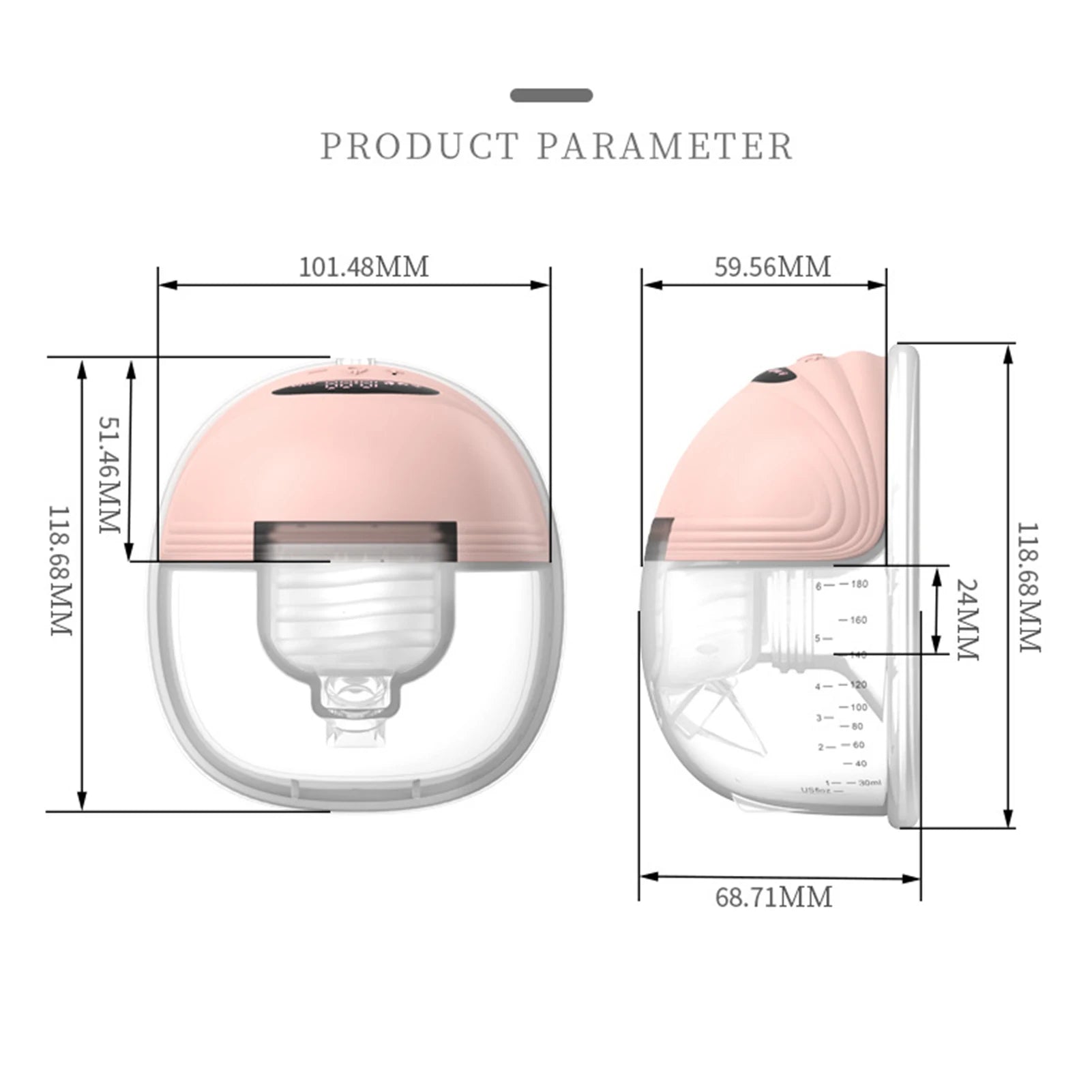 Wearable Breast Pump Hands-Free | Electric Portable Silent BPA-Free Breast Pump Milk Collector