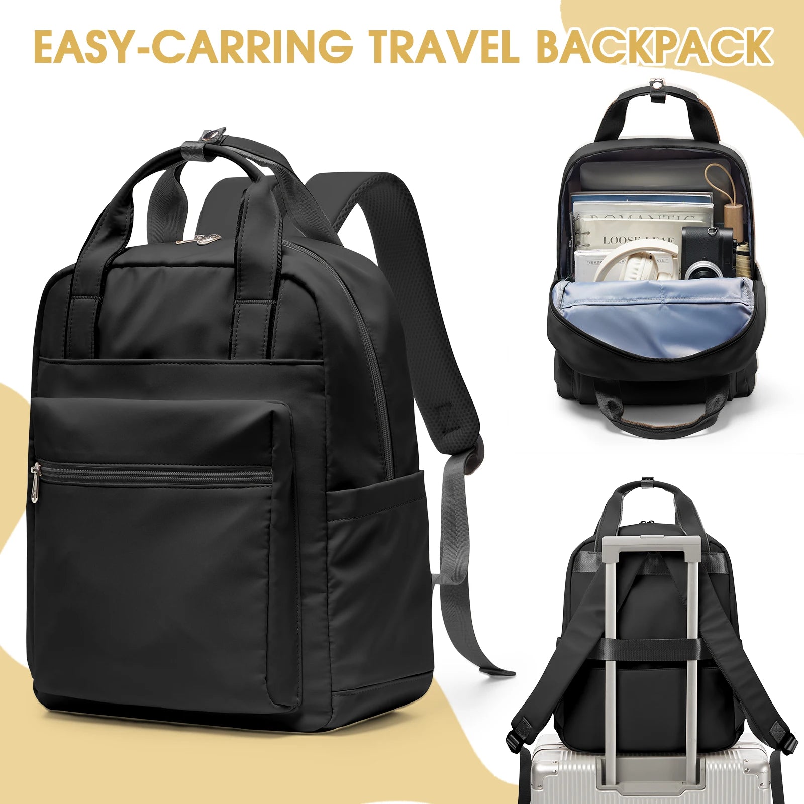 Women's Backpack Fashion Simple Travel Backpack New Shoulder Bag Commuting Teenager Girls Casual College Backpack Ins Laptop Bag