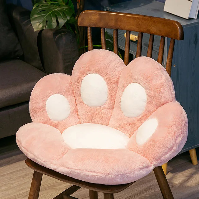 Soft Seat Cushion, Floor Pillow Cat Paw Shape, Office Chair Cushion