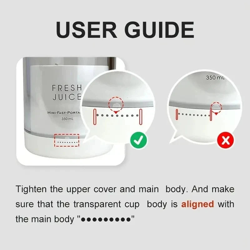 Wireless Charging 4 Blades Electric Juicer Mini Portable Blender Fruit Mixers Extractors Multifunction Juice Maker Machine