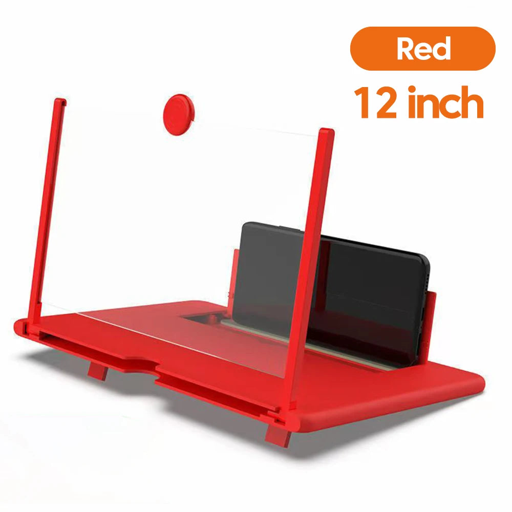 12/10 Inch Ultra-HD Cell Phone Screen Amplifier Mobile Phone Holder Portable Phone Large Screen Video Magnifier Stand Bracket