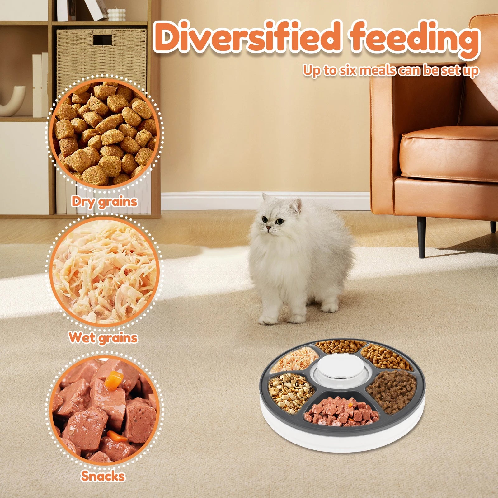 Dry Wet Food Automatic Feeder for Cats/Small Dogs