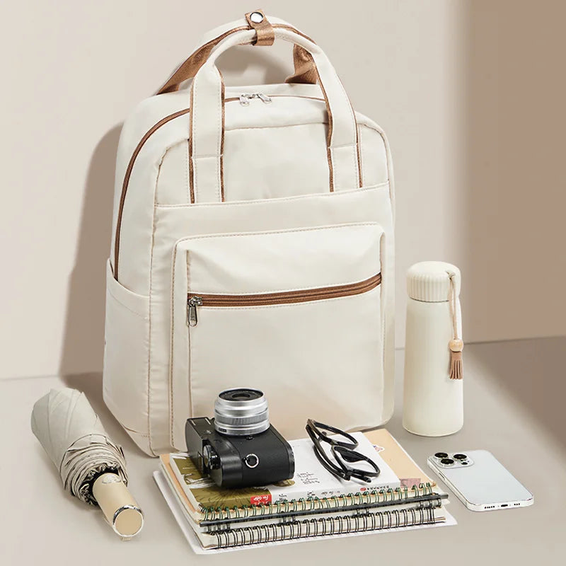 Women's Backpack Fashion Simple Travel Backpack New Shoulder Bag Commuting Teenager Girls Casual College Backpack Ins Laptop Bag