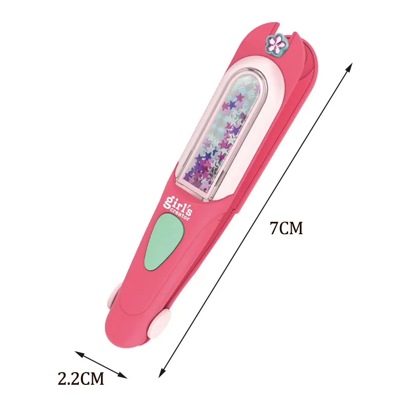 Hair Gem Stamper Kit, Hair Bedazzle Styling Tool with Reusable Rhinestones, Girls Hair Accessories, Birthday Gift Toy for Girls