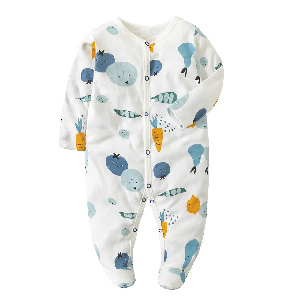 Sleepers Pajamas Onesies - Soft Cotton Baby Sleepwear for 0-12 Months