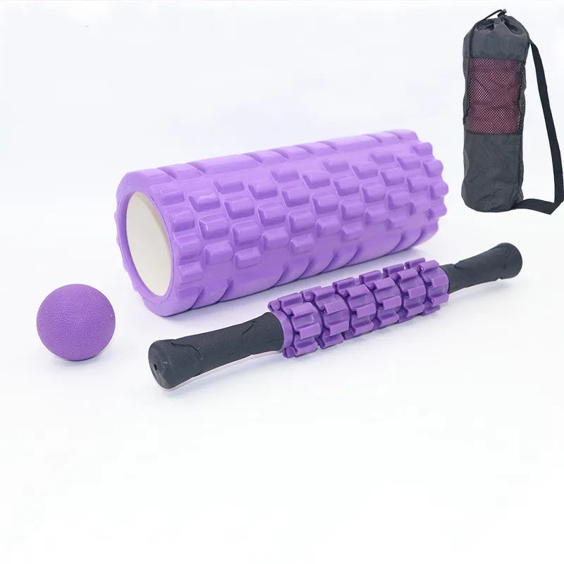 5 in 1 Foam Roller Set for Deep Tissue Muscle Massage fascia ball set hollow foam shaft Yoga shaft combination