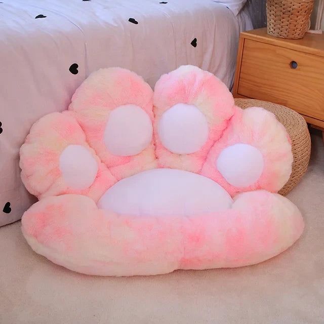 Soft Seat Cushion, Floor Pillow Cat Paw Shape, Office Chair Cushion
