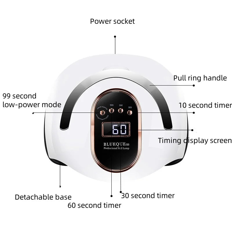 Best UV Nail Lamp LED/UV Golden thread lamp bead Nail Gel Polish Dryer