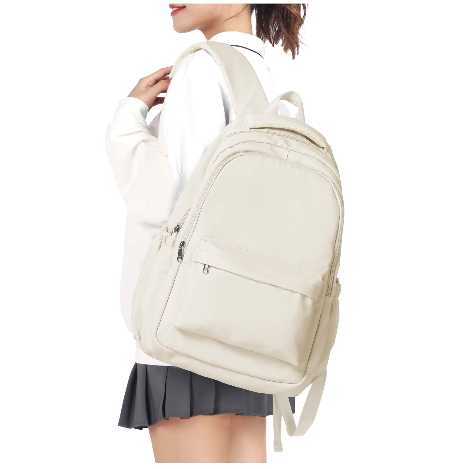 Lightweight Style Nylon Backpack School Backpack for Primary Middle Bookbag teens student Travel backpack, Multiple Compartments
