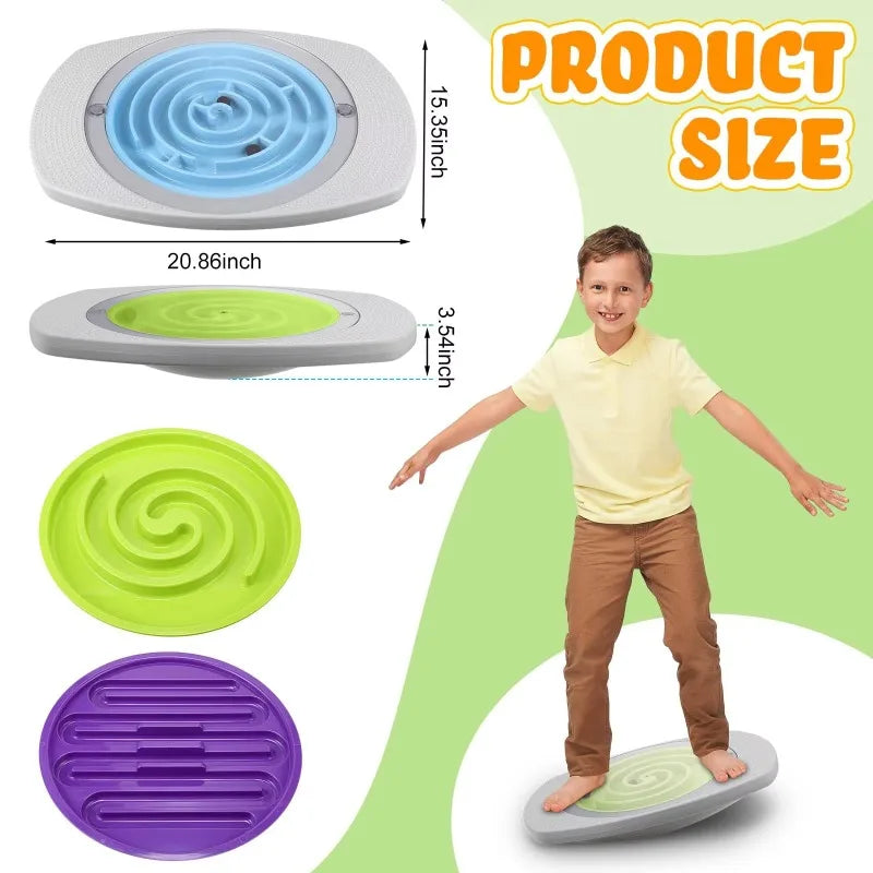 Labyrinth Balance Board Rocker Disc – Sensory Training Toy