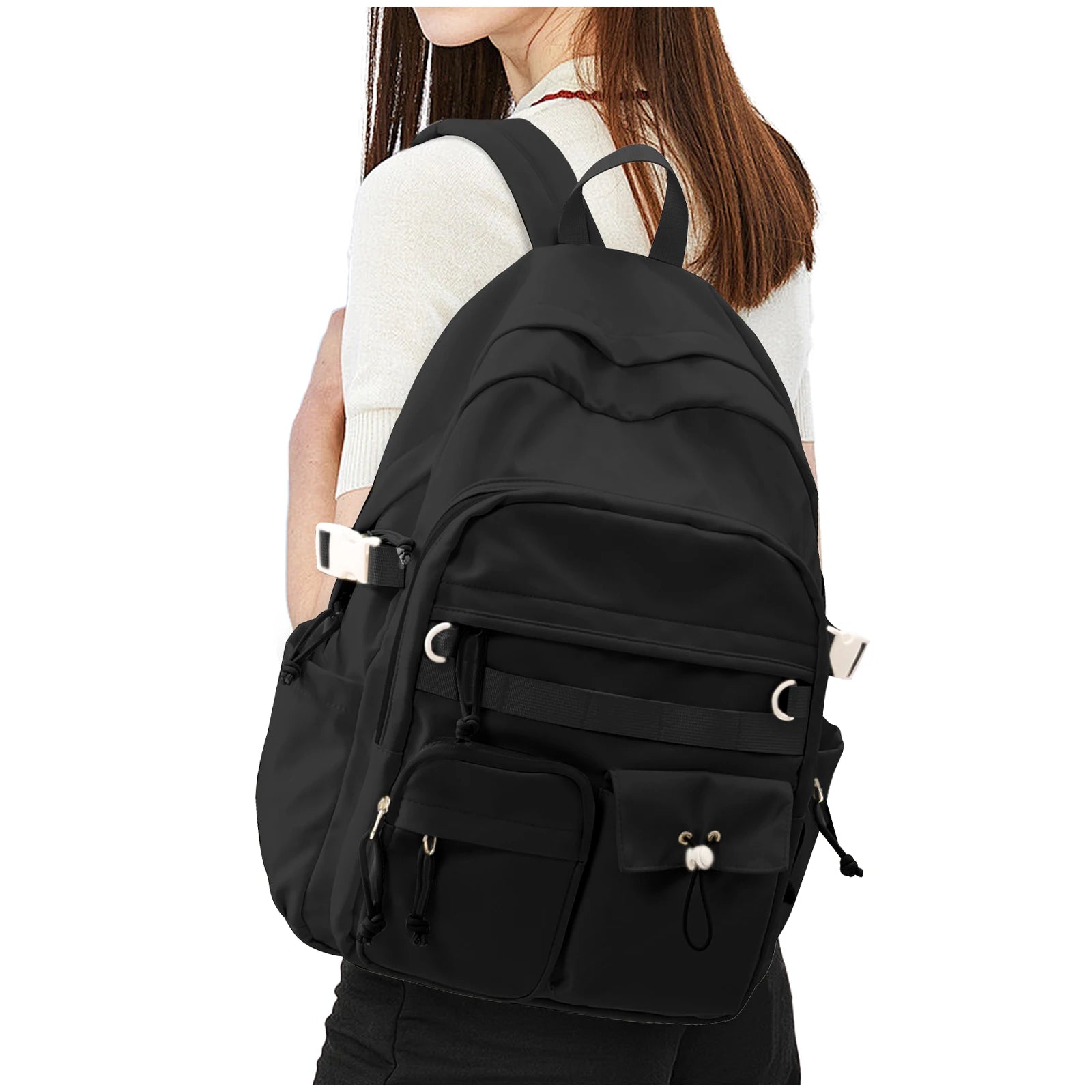 School Backpack for Student,15.6Inch Laptop College Backpack,Lightweight Travel Bookbag for Girls Boys,Waterproof Casual Daypack