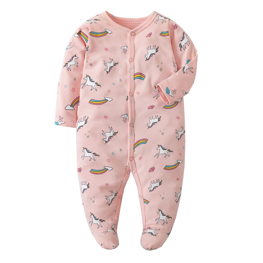 Sleepers Pajamas Onesies - Soft Cotton Baby Sleepwear for 0-12 Months