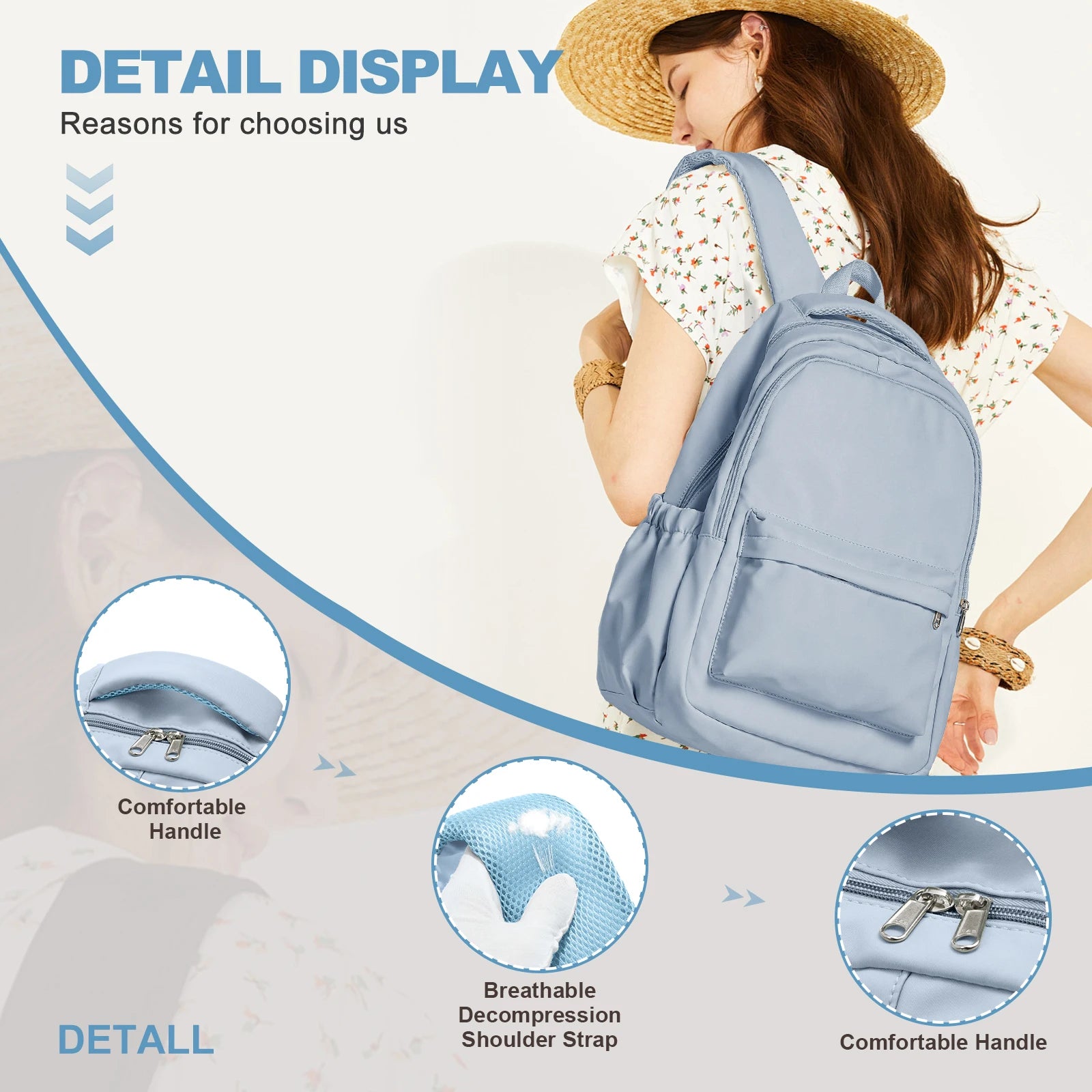 Creative Waterproof Teenage Book Bag Large Capacity Backpack Students School Bag Boys Girls Travel Backbag High School Backpack