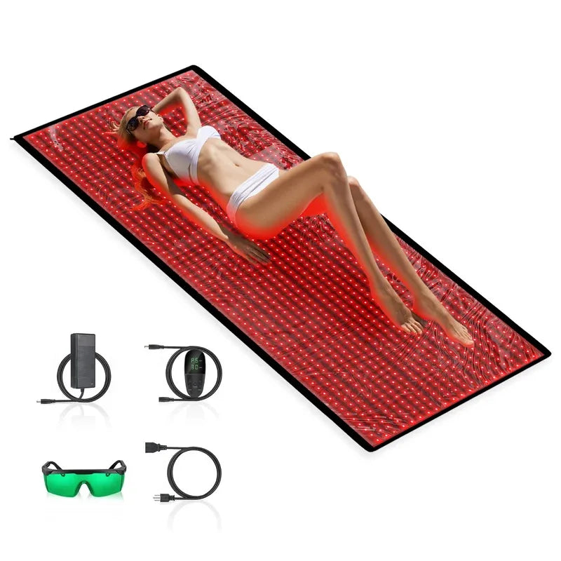 1280-LED Red Light Therapy Mat | Near Infrared Full Body LED Mat for Home Relaxation