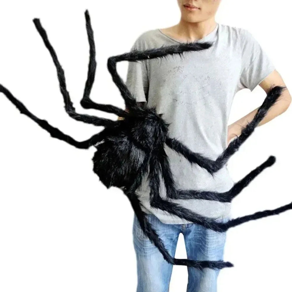 Halloween Large Black Spider – Giant Scary Outdoor Decoration