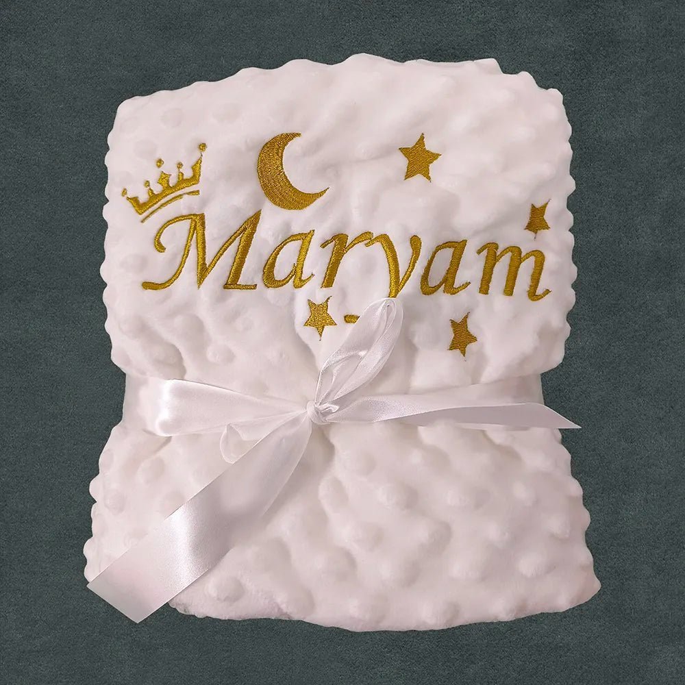 Personalised Baby Blanket - Soft, Custom Fleece, Perfect Baby Gift.