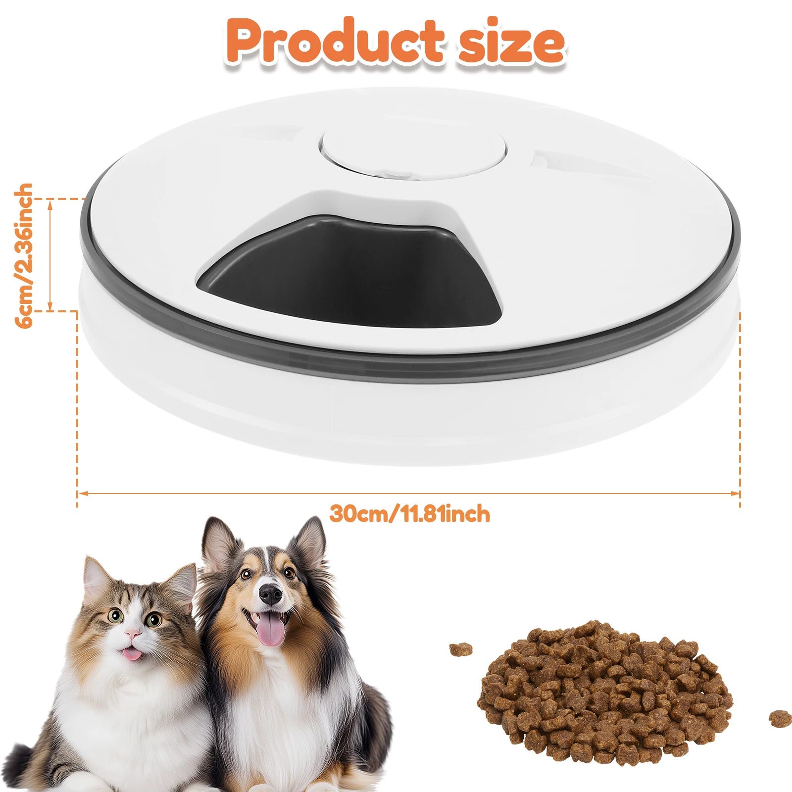Dry Wet Food Automatic Feeder for Cats/Small Dogs