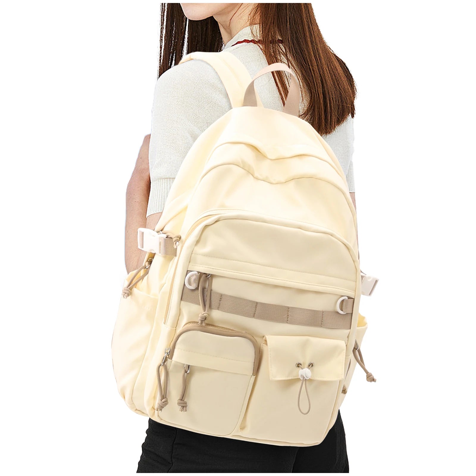 School Backpack for Student,15.6Inch Laptop College Backpack,Lightweight Travel Bookbag for Girls Boys,Waterproof Casual Daypack