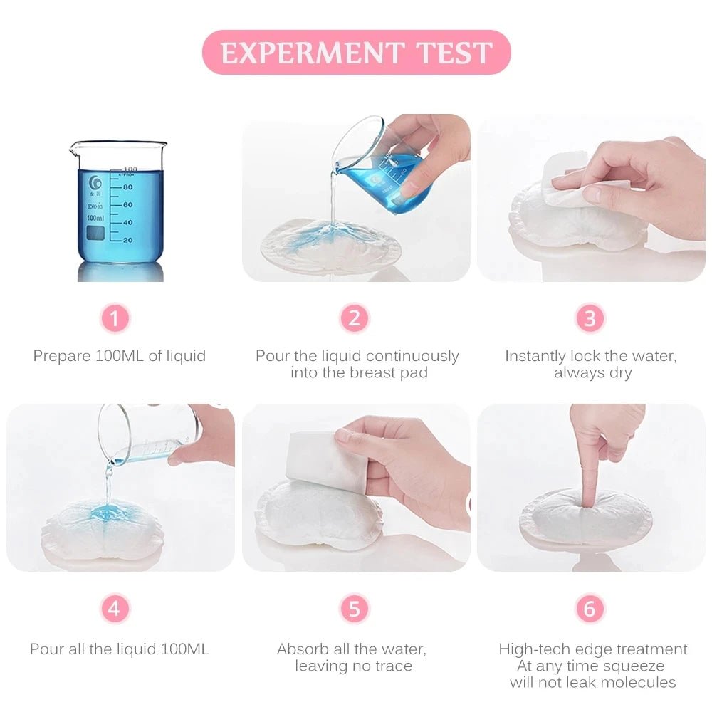 Breast Pads Nursing Disposable, Slim Super Absorbent Breathable Cotton