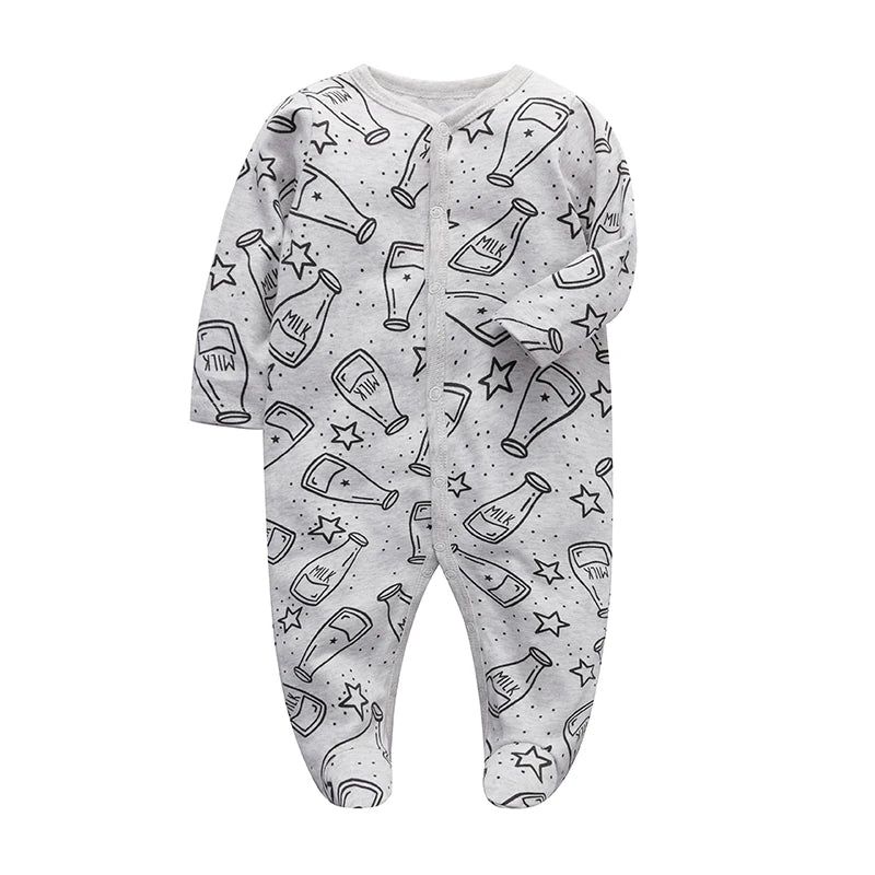 Sleepers Pajamas Onesies - Soft Cotton Baby Sleepwear for 0-12 Months