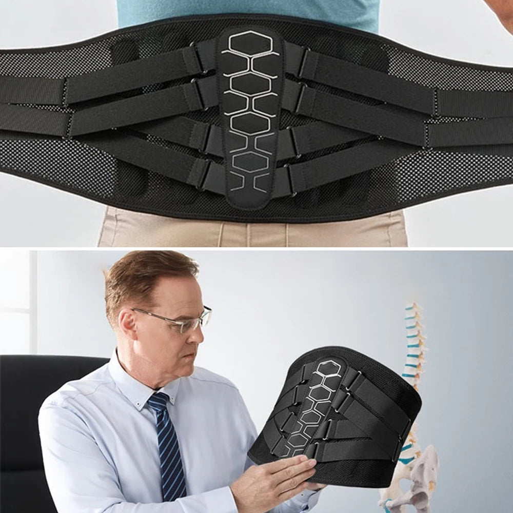 Back Brace for Lower Back Pain Women/Men,Back Support with Ergonomic Lumbar Pad,Breathable Lumbar Support Belt for Sciatica